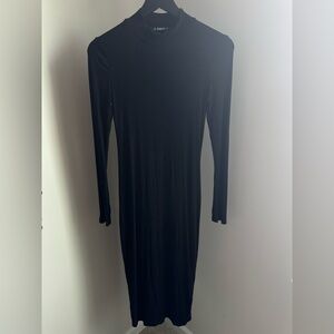 SHEIN Classic Black Long Sleeve Dress